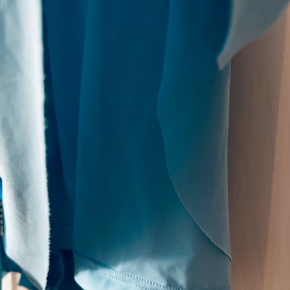 Pretty Blue Shorts w/Butterfly Ruffled Hem - Picture 4 of 5